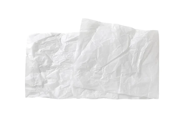 Papel de embalaje encerado blanco arrugado — Foto de Stock
