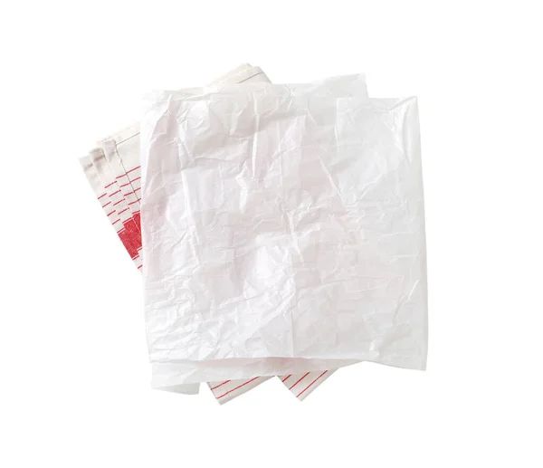 White butcher paper and dish towel — 스톡 사진