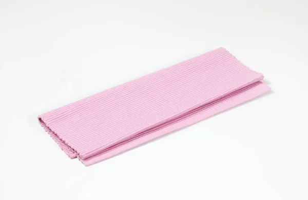 Ribbed pink placemat — 스톡 사진