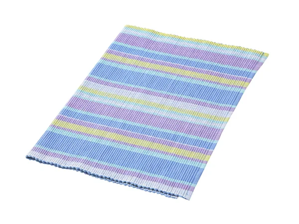 Colorful striped cotton placemat — Stock Photo, Image