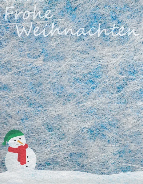 Fiber fabric and glitter film and snowman, background — Stock Photo, Image