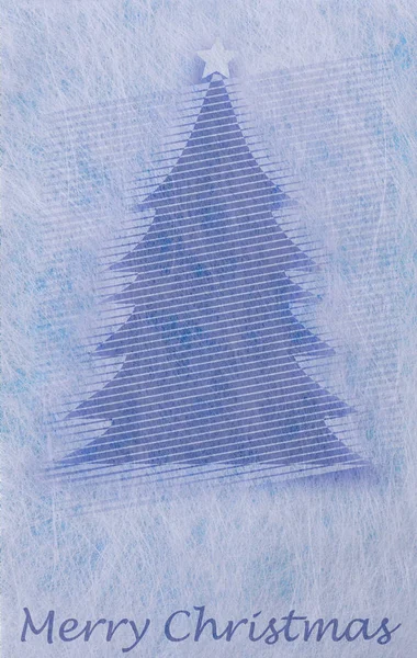 Árbol de Navidad abstracto, tarjeta de Navidad — Foto de Stock