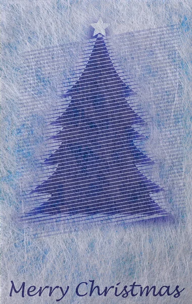 Árbol de Navidad abstracto, tarjeta de Navidad — Foto de Stock