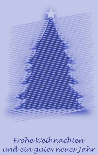 抽象的なクリスマス ツリー、クリスマス カード — ストック写真