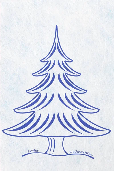 Árbol de Navidad abstracto, tarjeta de Navidad — Foto de Stock