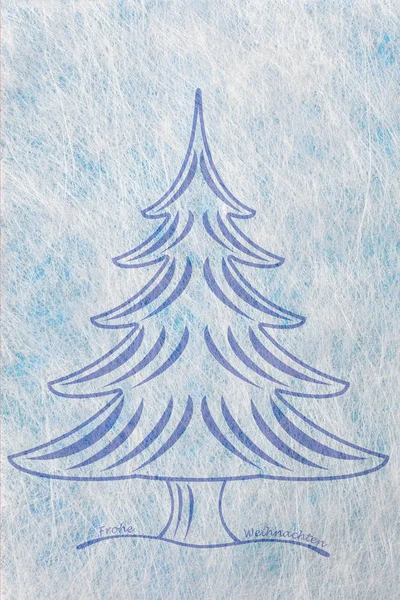 Árbol de Navidad abstracto, tarjeta de Navidad — Foto de Stock