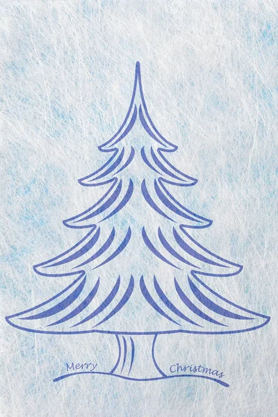 Αφηρημένη χριστουγεννιάτικο δέντρο, Χριστουγεννιάτικη κάρτα — Φωτογραφία Αρχείου