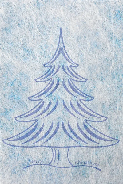 Abstrakter Weihnachtsbaum, Weihnachtskarte — Stockfoto