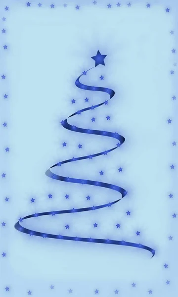 Soyut modern Noel ağacı, Noel kartı — Stok fotoğraf