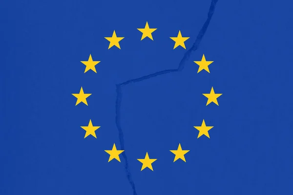 Europa is breken, symbolische — Stockfoto