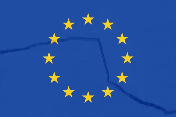 Europa is breken, symbolische — Stockfoto