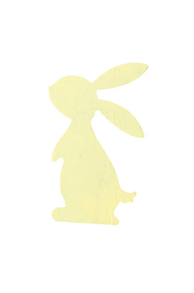 Желтый пасхальный кролик — стоковое фото