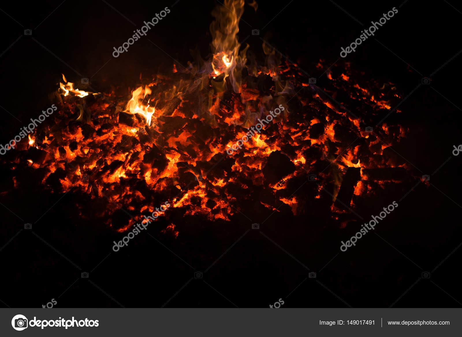 Embers Fire Fireplace Grill Fire Flame Black Background Stock Photo C Hd Design