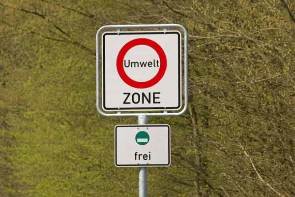 Teken milieu zone Stockfoto