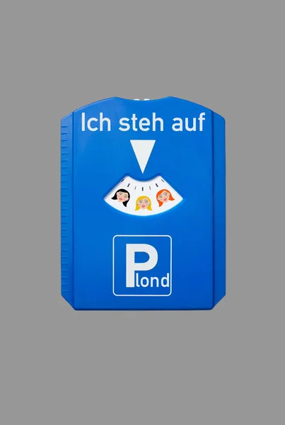 Parking disc blond — Zdjęcie stockowe