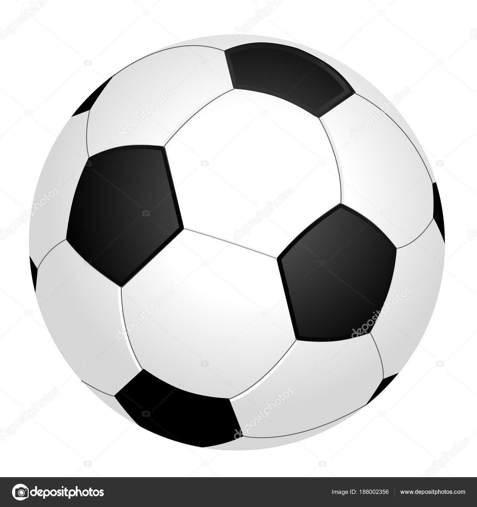 Ballon Football Noir Blanc Fond Graphique Blanc image libre de droit par  hd-design © #188002356