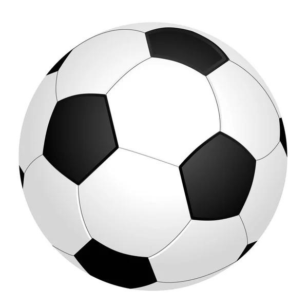 Μαύρο Και Άσπρο Ποδόσφαιρο Μπάλα Ποδοσφαίρου Γραφικός Λευκό Φόντο — Φωτογραφία Αρχείου