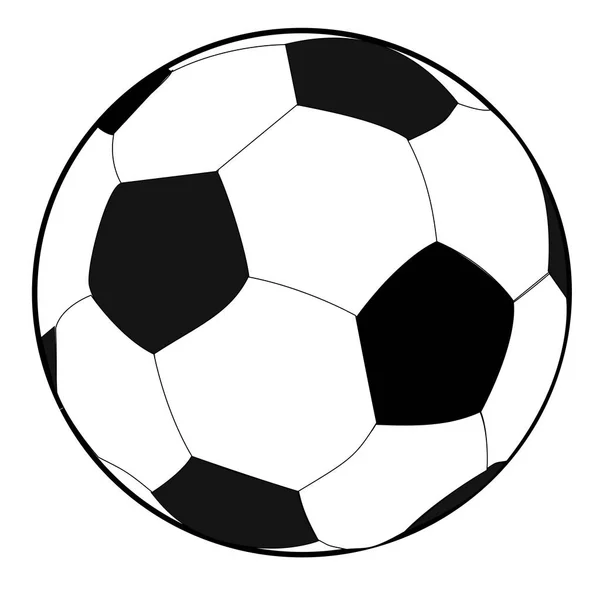 Czarno Białe Piłka Nożna Piłka Lub Piłki Nożnej Graficzny Białe — Zdjęcie stockowe
