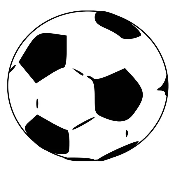 Siyah Beyaz Futbol Topu Veya Futbol — Stok fotoğraf