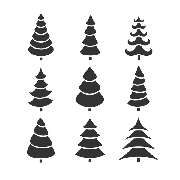 Arbres de Noël abstraits vectoriels — Image vectorielle