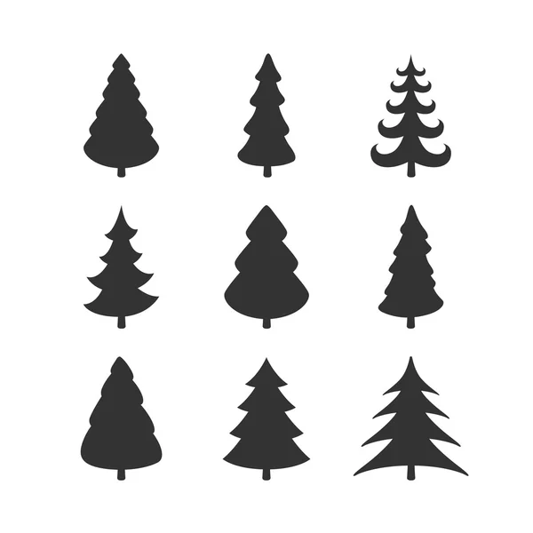 Vector Abstract Christmas Trees — Stock Vector