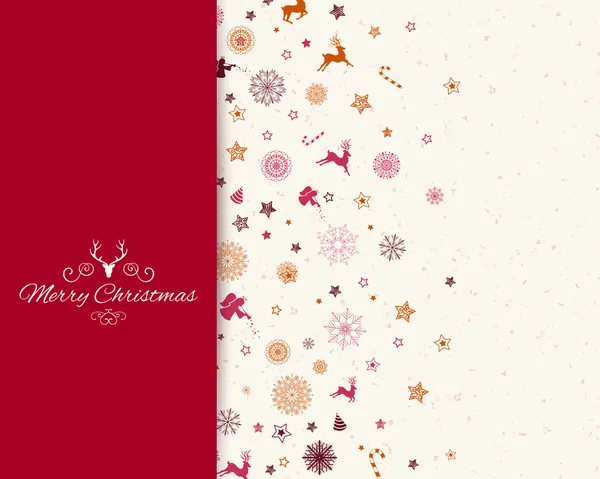 Διανυσματικά Χριστούγεννα ευχετήριας κάρτας — Διανυσματικό Αρχείο