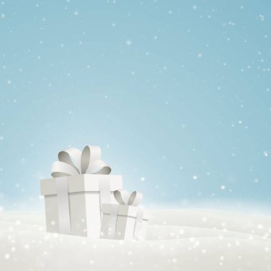 Vektör Noel tasarım hediye kutuları ile