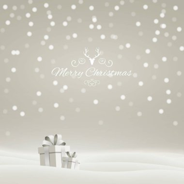 Vektör çizim bir soyut Noel tebrik kartı