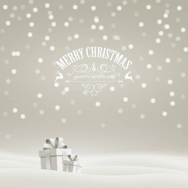 Vektör çizim bir soyut Noel tebrik kartı