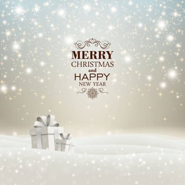 Vektör çizim bir soyut Noel tebrik kartı
