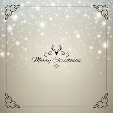 Vektör çizim bir soyut Noel tebrik kartı