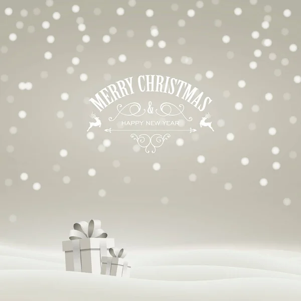 Illustration vectorielle d'une carte de vœux de Noël abstraite — Image vectorielle