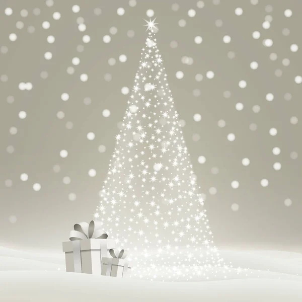 Vektoros illusztráció egy absztrakt karácsonyi üdvözlőkártya — Stock Vector