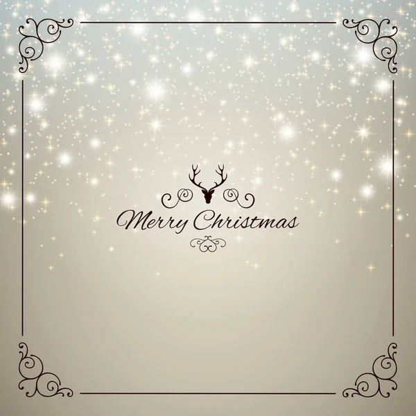 Vektör çizim bir soyut Noel tebrik kartı