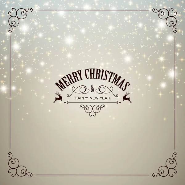 Vektör çizim bir soyut Noel tebrik kartı