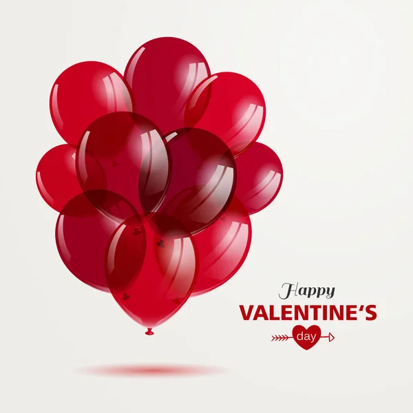 Vector Feliz Día de San Valentín Diseño — Vector de stock