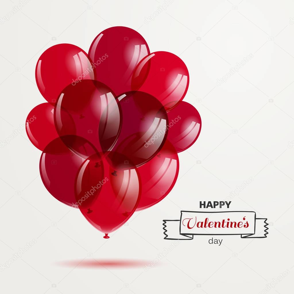 Vector Happy Valentines Day Design