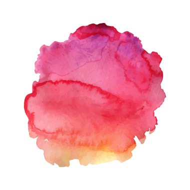 Beyaz arka plan üzerine vektör soyut suluboya