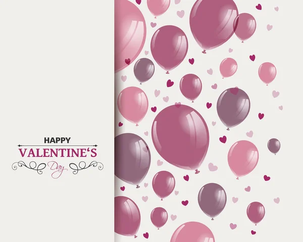 Vecteur Happy Valentines Day Design — Image vectorielle