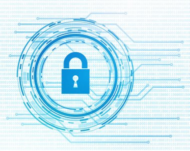 Vektör siber güvenlik kavramı