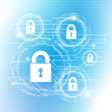 Vektör siber güvenlik kavramı