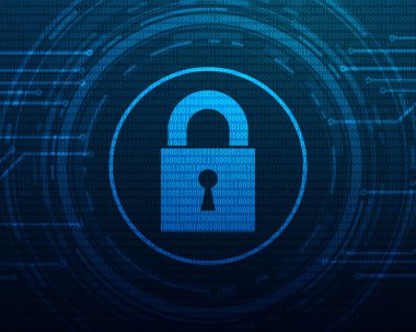 Vektör siber güvenlik kavramı