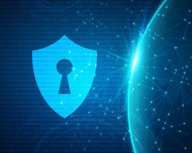 Vektör siber güvenlik kavramı