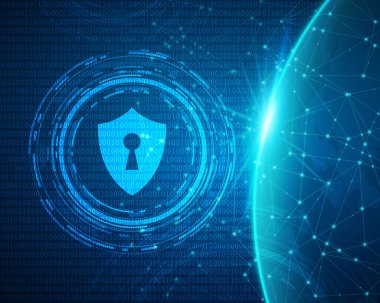 Vektör siber güvenlik kavramı