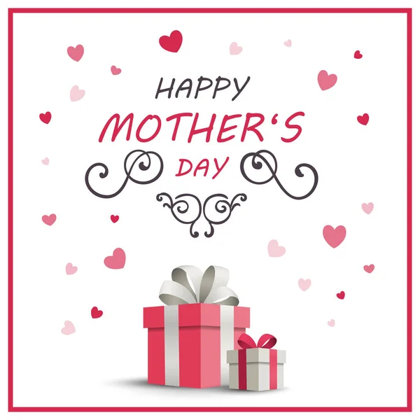 Vector Feliz Día de las Madres Diseño de tarjetas de felicitación — Vector de stock