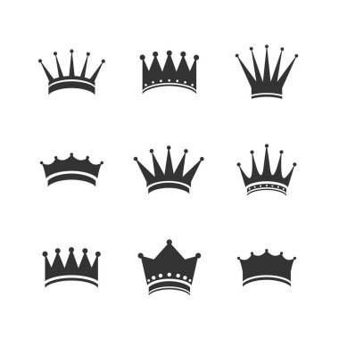 Vektör Crown simgeler