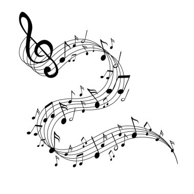 Vektör soyut müzik tasarımı