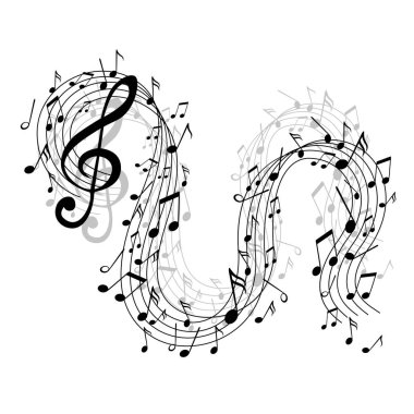 Vektör soyut müzik tasarımı