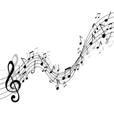 Vektör soyut müzik tasarımı