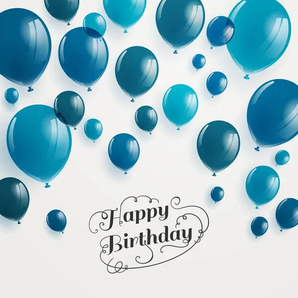 Vector Happy Birthday Greeting Card Design — Stock Vector